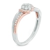 Thumbnail Image 2 of 1/4 CT. T.W. Multi-Diamond Collar Ring in 10K Two-Tone Gold