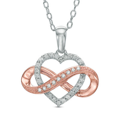 Zales infinity on sale heart necklace