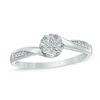 Thumbnail Image 1 of Diamond Accent Bypass Promise Ring in 10K White Gold