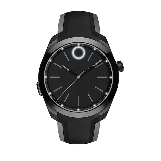 Men's Movado BoldÂ® Motion Black PVD Strap Smart Watch (Model: 3660002)
