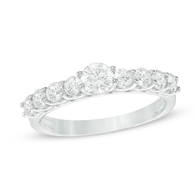 Main Image 1 of 1 CT. T.W. Diamond Engagement Ring in 14K White Gold
