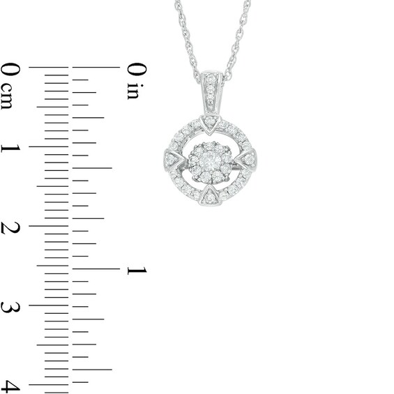 Unstoppable Love™ 1/3 CT. T.W. Diamond Frame Circle Pendant in 10K White Gold Unstoppable Love™ 1/3 CT. T.W. Diamond Frame Circle Pendant in 10K White Gold