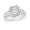 Thumbnail Image 0 of 1/2 CT. T.W. Composite Diamond Octagonal Frame Vintage-Style Ring in 14K White Gold