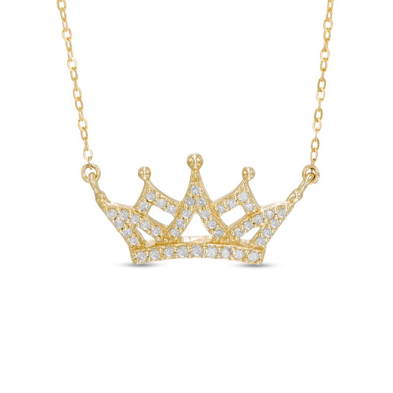 Louis Vuitton LV Crown Necklace Gold Metal