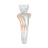 Thumbnail Image 3 of 1 CT. Diamond Solitaire Bypass Engagement Ring in 14K Two-Tone Gold