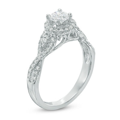 zales twist engagement ring