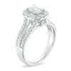 Thumbnail Image 2 of Celebration Ideal 1-1/2 CT. T.W. Certified Diamond Octagonal Frame Engagement Ring in 14K White Gold (I/I1)