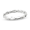 Thumbnail Image 1 of Stackable Expressions™ 1/8 CT. T.W. Diamond Eternity Style Band in Sterling Silver
