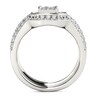 Thumbnail Image 3 of 1-3/4 CT. T.W. Quad Princess-Cut Diamond Frame Three Piece Bridal Set in 14K White Gold