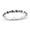 Thumbnail Image 0 of Stackable Expressions™ 1/8 CT. T.W. Enhanced Black and White Diamond Band in Sterling Silver