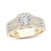 Thumbnail Image 0 of 1 CT. T.W. Diamond Frame Multi-Row Engagement Ring in 14K Gold