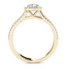Thumbnail Image 3 of 1 CT. T.W. Diamond Frame Multi-Row Engagement Ring in 14K Gold