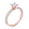 Thumbnail Image 1 of 1 CT. T.W. Princess-Cut Diamond Engagement Ring in 14K Rose Gold