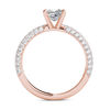 Thumbnail Image 2 of 1 CT. T.W. Princess-Cut Diamond Engagement Ring in 14K Rose Gold