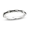 Thumbnail Image 0 of Stackable Expressions™ 1/5 CT. T.W. Enhanced Black and White Diamond Band in Sterling Silver