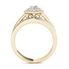 Thumbnail Image 3 of 1 CT. T.W. Diamond Double Frame Bridal Set in 14K Gold