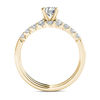 Thumbnail Image 3 of 1 CT. T.W. Diamond Scallop Shank Bridal Set in 14K Gold