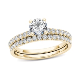 1 CT. T.W. Diamond Bridal Set in 14K Gold