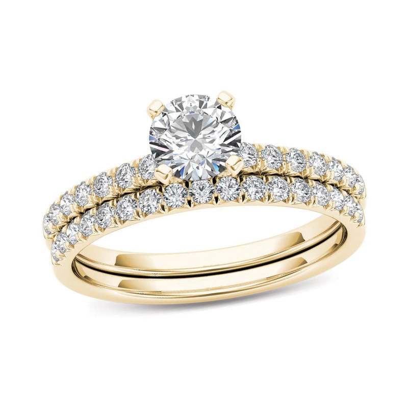 Main Image 1 of 1 CT. T.W. Diamond Bridal Set in 14K Gold