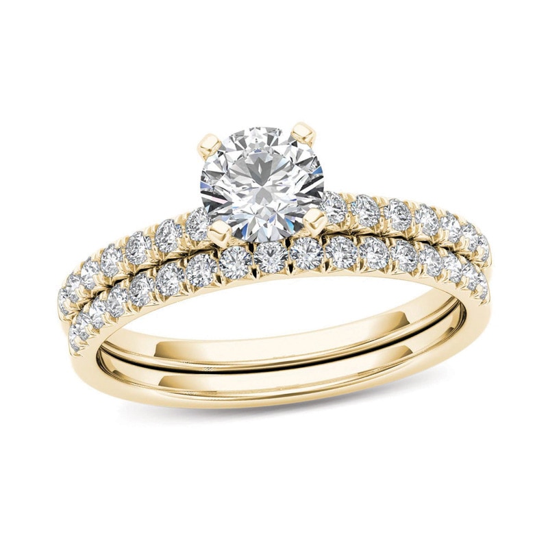 1 CT. T.W. Diamond Bridal Set in 14K Gold | Zales