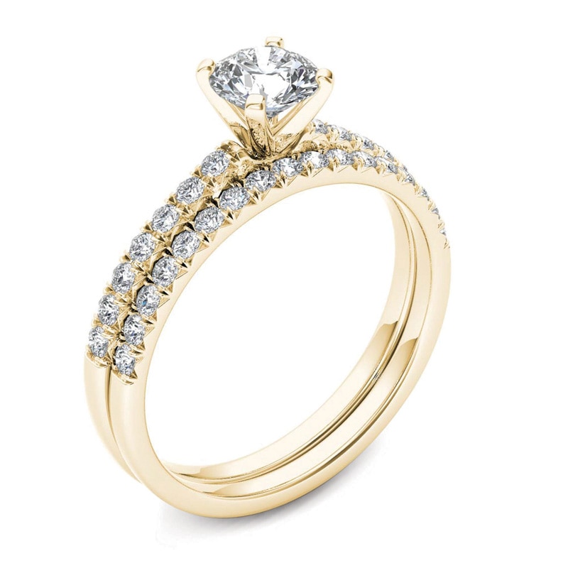 Main Image 2 of 1 CT. T.W. Diamond Bridal Set in 14K Gold