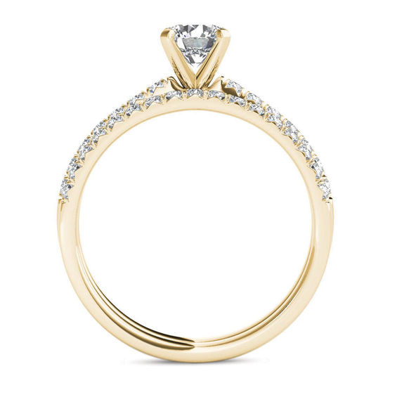 1 CT. T.w. Diamond Bridal Set in 14K Gold