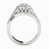 Thumbnail Image 3 of 1-1/4 CT. T.W. Diamond Twist Shank Frame Bridal Set in 14K White Gold
