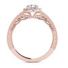 Thumbnail Image 2 of 1 CT. T.W. Diamond Frame Vintage-Style Engagement Ring in 14K Rose Gold