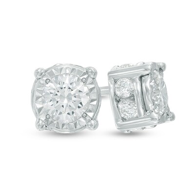 Featured image of post Zales Diamond Stud Earrings On Sale Zales 48ctw square cut diamond stud platinum earrings igi certified