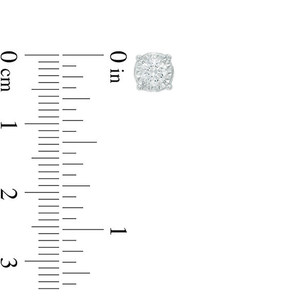 CT. T.w. Diamond Stud Earrings in 10K White Gold
