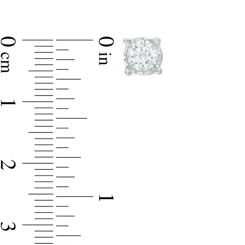 Main Image 2 of 1-1/2 CT. T.W. Diamond Stud Earrings in 10K White Gold