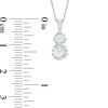 Thumbnail Image 2 of 1/2 CT. T.W. Certified Canadian Diamond Two Stone Pendant in 14K White Gold (I/I2)