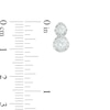 Thumbnail Image 2 of 1 CT. T.W. Certified Canadian Diamond Two Stone Drop Earrings in 14K White Gold (I/I2)