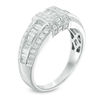 Thumbnail Image 1 of 1 CT. T.W. Diamond Three Row Engagement Band in 14K White Gold