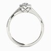 Thumbnail Image 3 of 1/2 CT. T.W. Diamond Frame Twist Shank Engagement Ring in 14K White Gold