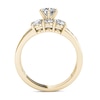 Thumbnail Image 3 of 1-1/2 CT. T.W. Diamond Three Stone Bridal Set in 14K Gold