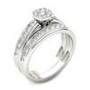 Thumbnail Image 1 of 1-1/2  CT. T.W. Diamond Frame Bridal Set in 14K White Gold