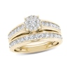 Thumbnail Image 1 of 1-1/2  CT. T.W. Diamond Frame Bridal Set in 14K Gold