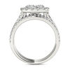 Thumbnail Image 3 of 2 CT. T.W. Multi-Diamond Cushion Frame Bridal Set in 14K White Gold