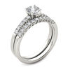 Thumbnail Image 2 of 1 CT. T.W. Diamond Overlay Bridal Set in 14K White Gold