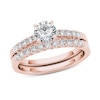 Thumbnail Image 1 of 1 CT. T.W. Diamond Bridal Set in 14K Rose Gold