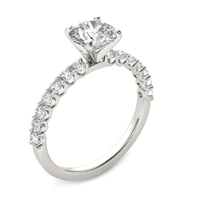 1 Ct T W Diamond Engagement Ring In 14k White Gold Zales