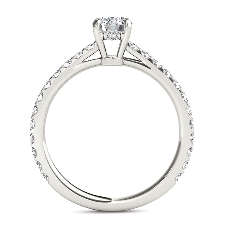 Main Image 3 of 1 CT. T.W. Diamond Engagement Ring in 14K White Gold