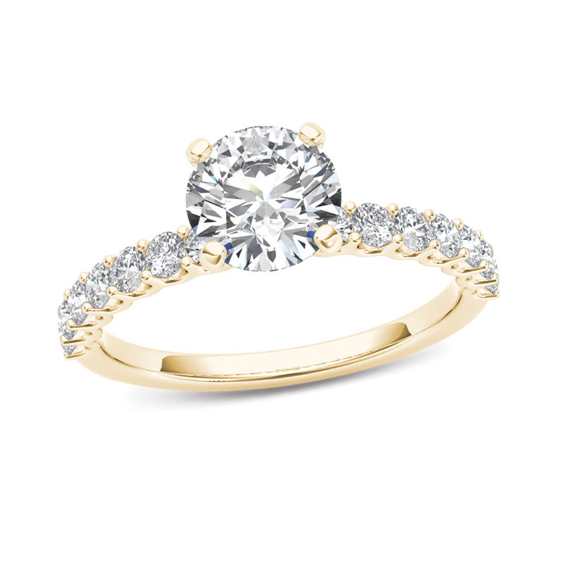 1 CT. T.W. Princess-Cut Diamond Square Frame Engagement Ring in 14K Gold |  Zales