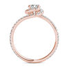 Thumbnail Image 2 of 1 CT. T.W. Diamond Bypass Swirl Engagement Ring in 14K Rose Gold