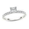 Thumbnail Image 0 of 1 CT. T.W. Princess-Cut Diamond Engagement Ring in 14K White Gold