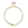 Thumbnail Image 2 of 1 CT. T.W. Princess-Cut Diamond Engagement Ring in 14K Gold