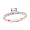Thumbnail Image 0 of 1 CT. T.W. Princess-Cut Diamond Engagement Ring in 14K Rose Gold