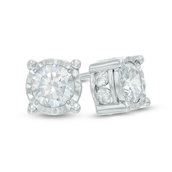 2 CT. T.w. Diamond Stud Earrings in 10K White Gold