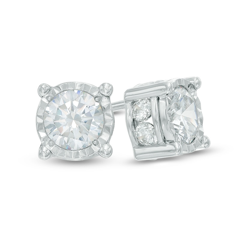 Main Image 1 of 2 CT. T.W. Diamond Stud Earrings in 10K White Gold